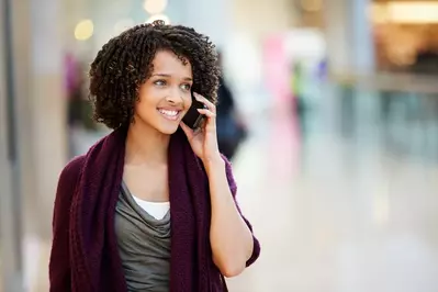 woman on the phone