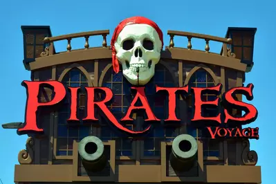 Pirates Voyage sign in Pigeon Forge