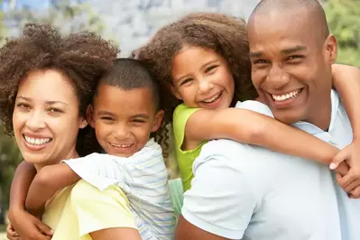 family smiling