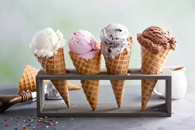 ice-cream-cones-at-ice-cream-shop