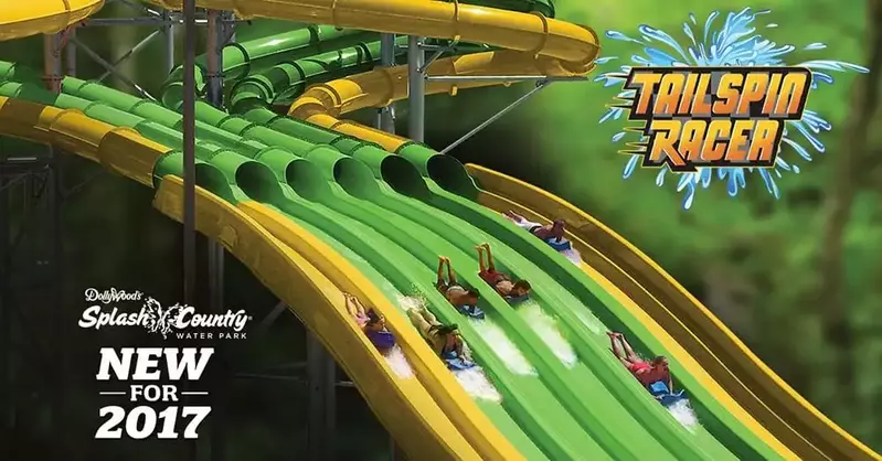 splash country new water slide 2017 Tailspin Racer