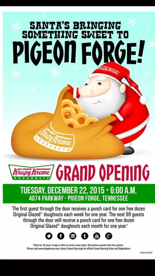 pigeon forge krispy kreme opening