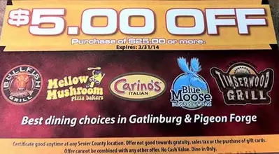 timberwood grill coupon